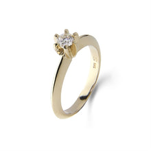  LOVELIEST SOLITAIRE 14K GULDRING  0,09 CT. DIAMANT