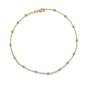 Dove Gray Beaded Armbånd