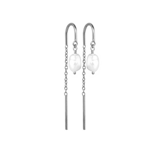 Baroque Pearl Chain Earring