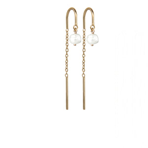Baby Baroque Pearl Chain Earring