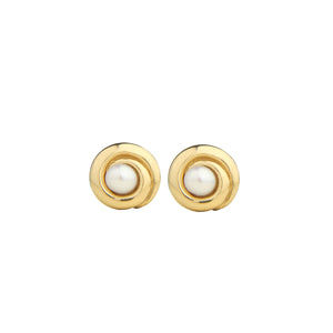 Ocean Poems Pearl Stud Earrings