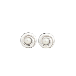 Ocean Poems Pearl Stud Earrings