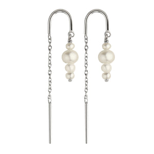Cordelia Pearls on a Row Øreringe