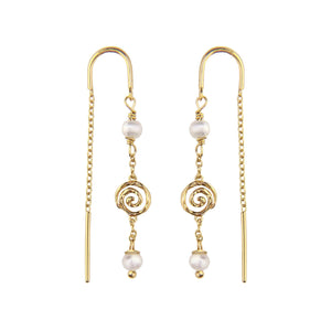 Pirouette Pearl Chain Earring