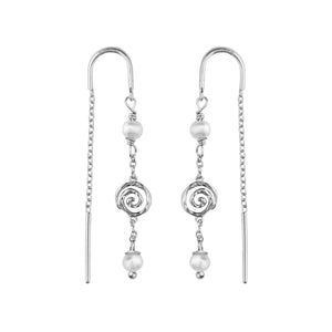 Pirouette Pearl Chain Earring