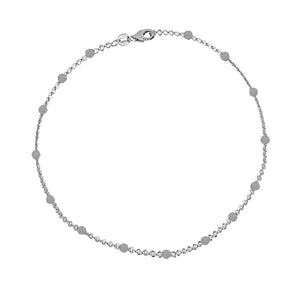 Dove Gray Beaded Armbånd