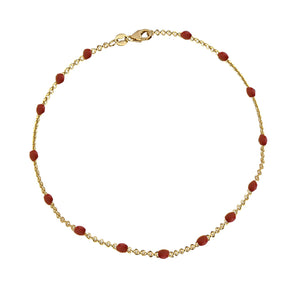 Ruby Wine Beaded Armbånd