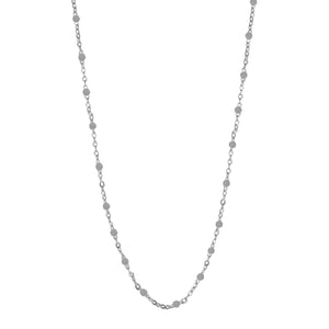 Dove Gray Beaded Halskæde