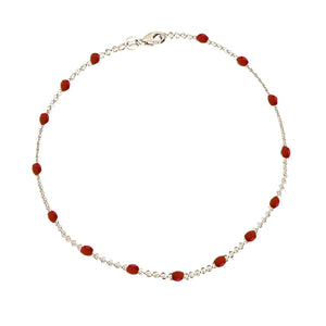 Ruby Wine Beaded Armbånd