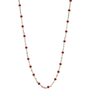 Ruby Wine Beaded Halskæde