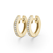  Huggie Earrings in 14K Gold - 0.22CT Brilliant Cut Diamond