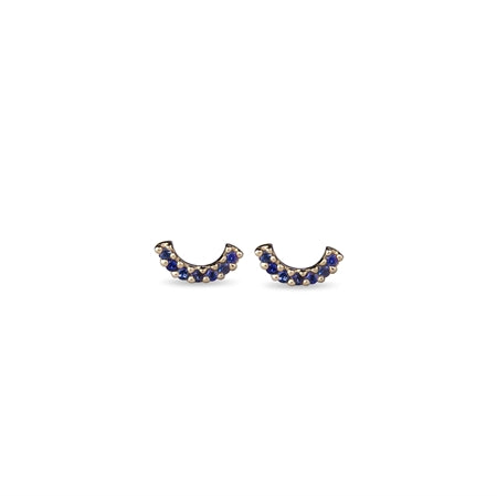 HAPPY EARRINGS 14K GOLD WITH BLUE SAPPHIRES
