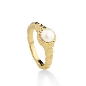 I AM GOLD Pearl Ring