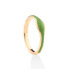 Balance Green Enamel Ring