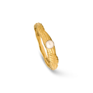 Sand Dune Ring with Pearl