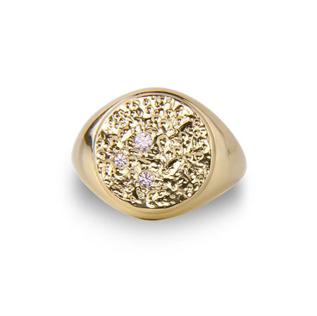 Piece of the Moon Signet Ring